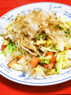 じゃこと春キャベツのさっぱり焼きうどん-レシピのメイン写真