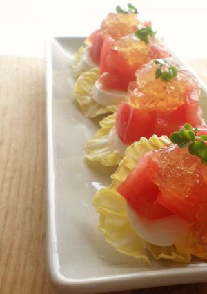 トマトの前菜✿キラキラレモンジュレのせ-レシピのメイン写真