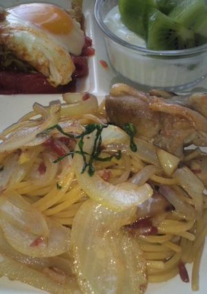 安い☆簡単☆梅肉と青じその和風パスタ-レシピのメイン写真