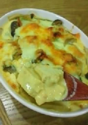 簡単!豆腐と豆乳グラタン(糖質 4.6)-レシピのメイン写真