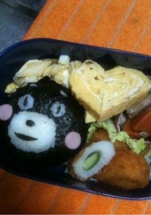 キャラ弁ゆるキャラ クマもん-レシピのメイン写真