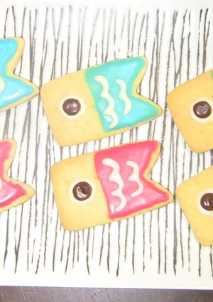 自作の抜き型でこいのぼりクッキー-レシピのメイン写真
