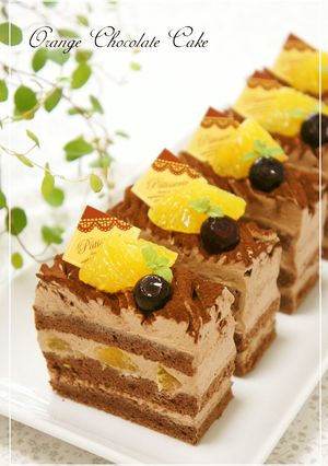 オレンジチョコ❀モンブランショートケーキ-レシピのメイン写真