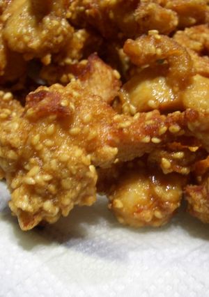 ナイロンひとつでごま入りから揚げ-レシピのメイン写真