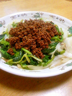 ほうれん草の肉そぼろがけ-レシピのメイン写真