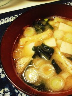 *油揚げとお豆腐のお味噌汁*-レシピのメイン写真