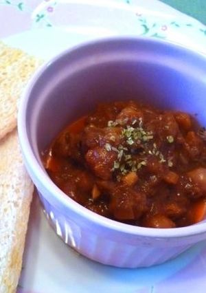 ヒヨコ豆のト・マ・味・・・噌ース！！-レシピのメイン写真