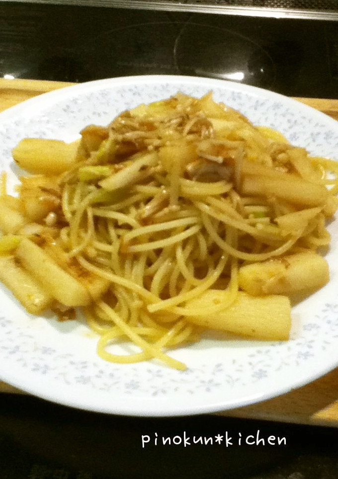 長イモとえのきの和風パスタ-レシピのメイン写真