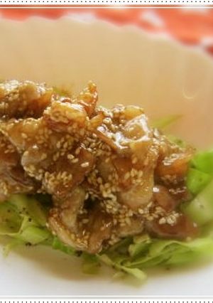 ゴマ香る豚バラの甘酢炒め~♪-レシピのメイン写真