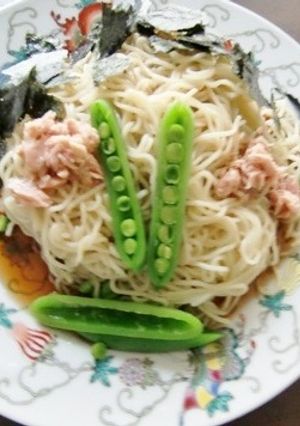 スナップエンドウで、母の日の冷し中華-レシピのメイン写真