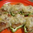 塩麹さん☆爽やか翡翠餡☆ピーマン肉詰!