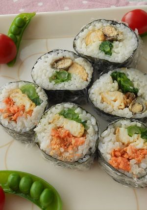 菜の花の太巻き♪ししゃも＆紅鮭-レシピのメイン写真