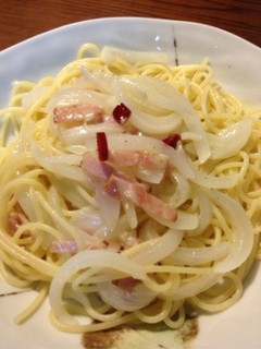 新玉ねぎのスパゲティ-レシピのメイン写真