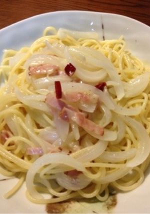 新玉ねぎのスパゲティ-レシピのメイン写真