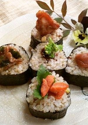 あっという間に激カワ5色おにぎり♡-レシピのメイン写真