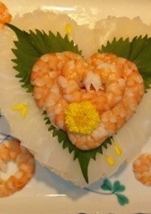 ハートのデコ寿司-レシピのメイン写真