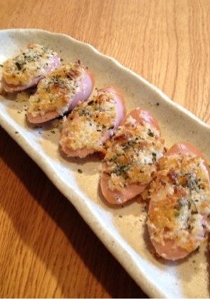 魚肉ソーセージ香草パン粉焼き-レシピのメイン写真