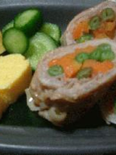 豚肉と野菜の梅ロール-レシピのメイン写真