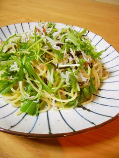 シラスと水菜のさっぱり和風パスタ♬-レシピのメイン写真
