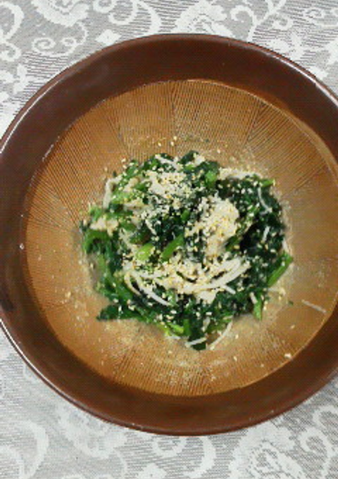 ほうれん草とえのきのごま和え-レシピのメイン写真