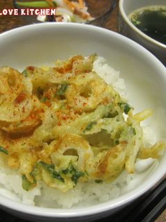 ちくわと桜えびと三つ葉かき揚げ丼-レシピのメイン写真