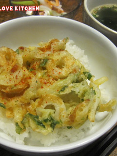 ちくわと桜えびと三つ葉かき揚げ丼-レシピのメイン写真