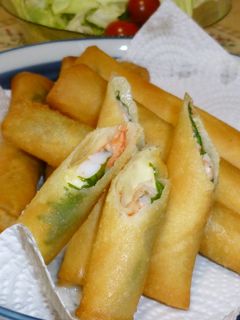 大葉とえびチーズの春巻き-レシピのメイン写真