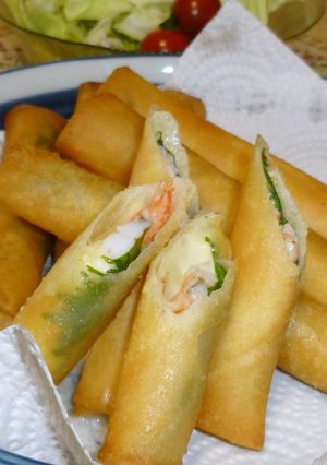 大葉とえびチーズの春巻き-レシピのメイン写真