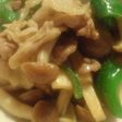 豚肉ときのこのウェイパーカレー炒め