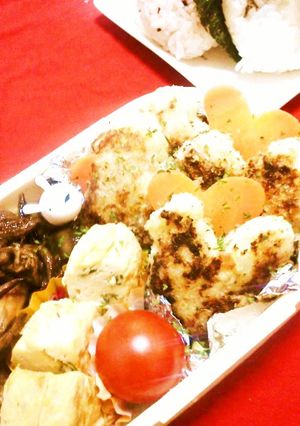 お弁当に☆ハート型のツナマヨ焼きコロッケ-レシピのメイン写真