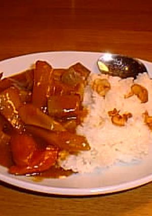 ごろごろカレーｗｉｔｈ　ガーリックライス-レシピのメイン写真