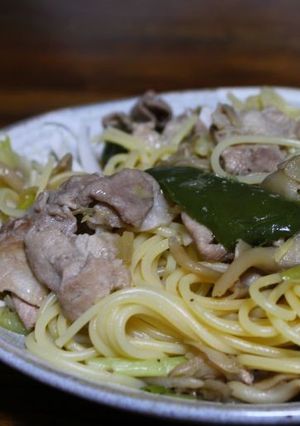 豚とネギの和風パスタ-レシピのメイン写真