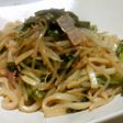 小松菜のバター醤油焼きうどん♪