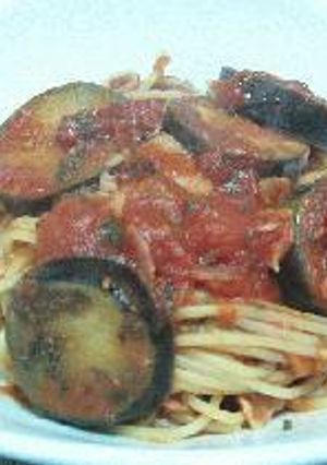 ナスとベーコンのトマトソースパスタ-レシピのメイン写真