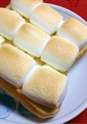 マシュマロ&ホワイトチョコトースト-レシピのメイン写真