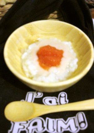 【離乳食】チキントマトがゆ-レシピのメイン写真
