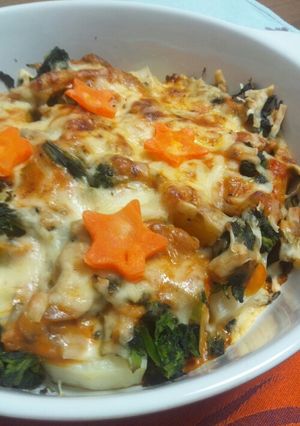 パスタソースで簡単☆野菜のチーズ焼き-レシピのメイン写真