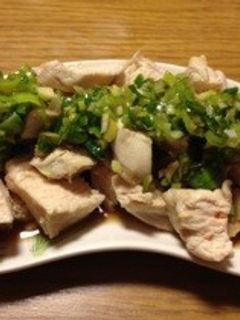 電子レンジで作る蒸し鶏-レシピのメイン写真
