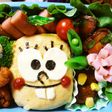 スポンジボブオムライスおにぎり☆キャラ弁