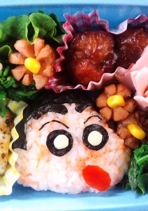 簡単クレヨンしんちゃんおにぎり♡キャラ弁-レシピのメイン写真