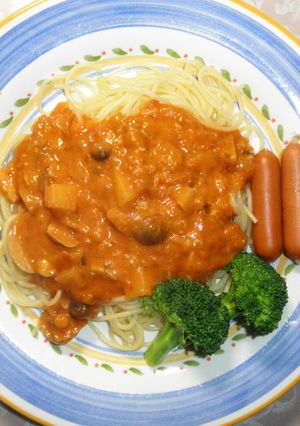 市販のパスタソースに-レシピのメイン写真