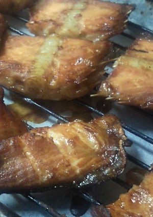 キングサーモンを醤油に漬けて焼いた。-レシピのメイン写真