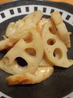簡単☆蓮根のめんつゆ炒め-レシピのメイン写真