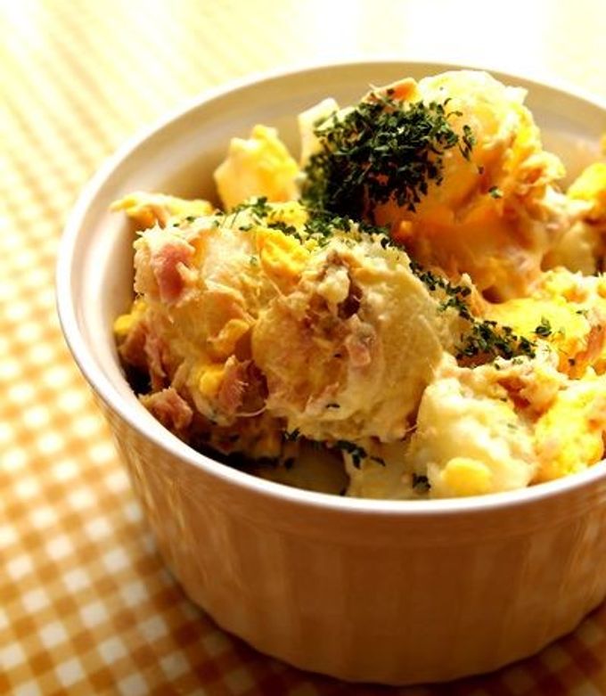 ざっくりまぜるツナマヨ☆卵☆ポテトサラダ by ria・ria