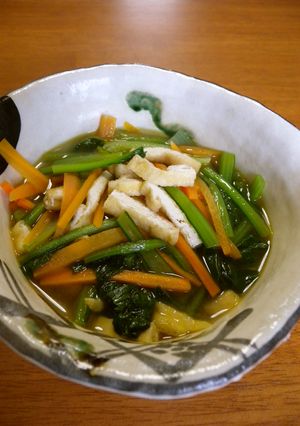 ぜんぜんたいへんじゃない小松菜の煮びたし-レシピのメイン写真