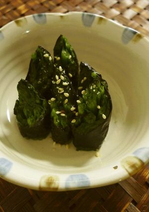 韓国キンパッp風　ほうれん草の海苔巻き-レシピのメイン写真