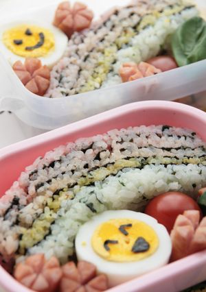 カラフル虹色弁当-レシピのメイン写真