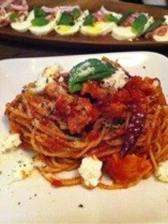 パンチェッタとモッツアレラのトマトパスタ-レシピのメイン写真