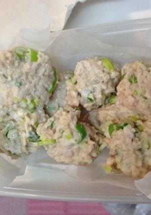 フォークで作る　ネギ鶏つくね-レシピのメイン写真