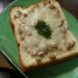 朝ごぱん 納豆チーズトースト